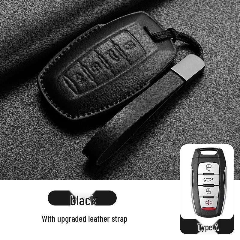 Leather Key Cover for Great Wall Haval: H6, H2S, M6, Big Dog, F7, H9, Red Hare, Menglong, Mythical Beast