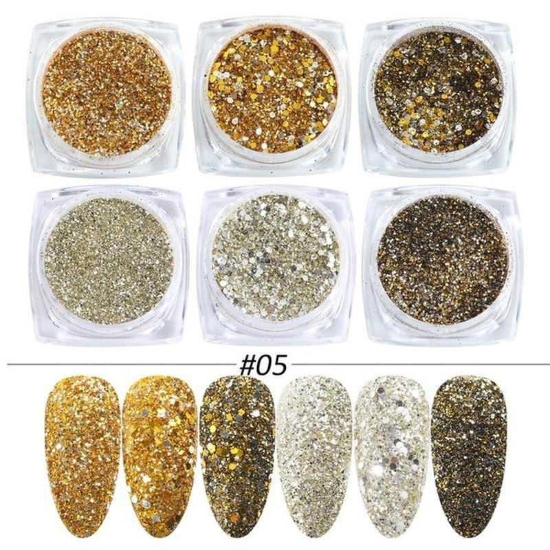 Mixed Color Nail Art Glitter Rhinestone Crystal Gems Jewelry Bead Manicure Decoration Accessories Nail Supplies For Professional