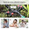 1/4″ 8-hole Sprinkler with Stake 360° Adjustable Dripper Quick Connect Garden Irrigation Pot Plants Agriculture Watering Fitting