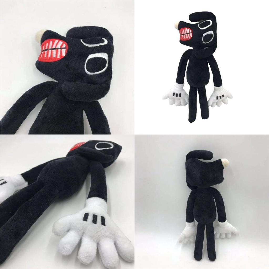 Siren Head Series Black Dog Plush Toy Crooked Neck Horror Stuffed Doll 30cm/11.8inch Height
