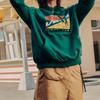 Vans Classic Logo Print Pullover Hoodie Men hoodies Dark-Green VN0A4BQWTTZ