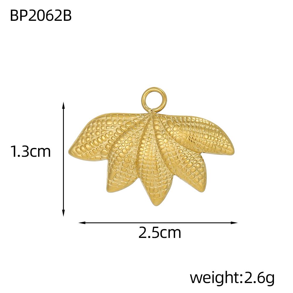 CARLIDANA Wasserdichte Edelstahl Goldfarbe Blatt Sonnenblume Rose Blume Anhänger Charms DIY Für Schmuckherstellung Zubehör