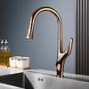 New Rose Gold Kitchen Faucets Crane Pull Out Kitchen Tap Water Tap Sink Mixer Rotate Rose Gold Brass Faucet Water Mixer