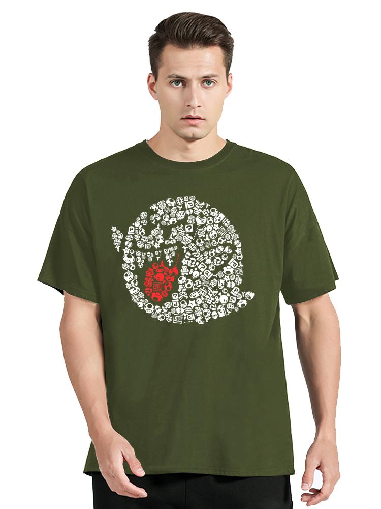 Funny Boo Portrait Graphic Cotton T-Shirt Summer O-Neck Design Tops Tees Oversized T Shirt Men's Clothing Streetwear Tshirt