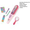 Glitter Rhinestone Tool Safe Kids Hair Gemstone Styling Set with Magnetic Pink Comb 24 Colorful Gem And Clips Creative