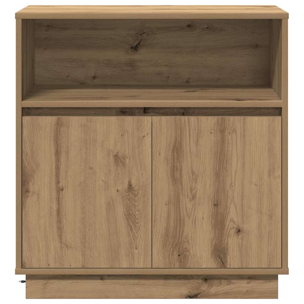 LED Sideboard Artisan Oak 71 x 34.5 x 75 cm engineered wood