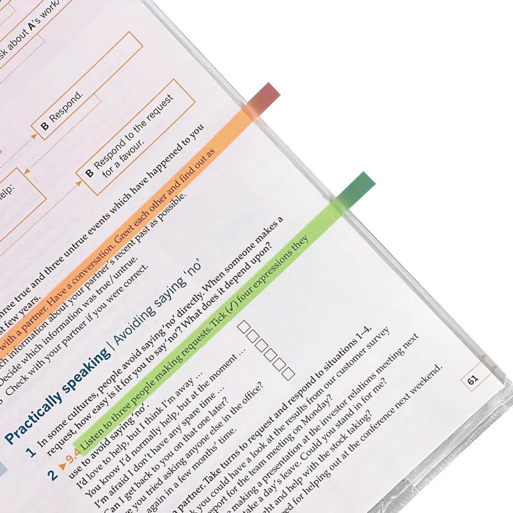 Nakatoshi Sangyo Long Film Sticky Notes colors x 20 (4 sheets) 10-pack