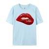 Unisex Is Unisex Is Illustration Red Biting Lips Luxury Designer TShirts Hip Hop Sweatshirts Loose Cotton ONeck Unisexs