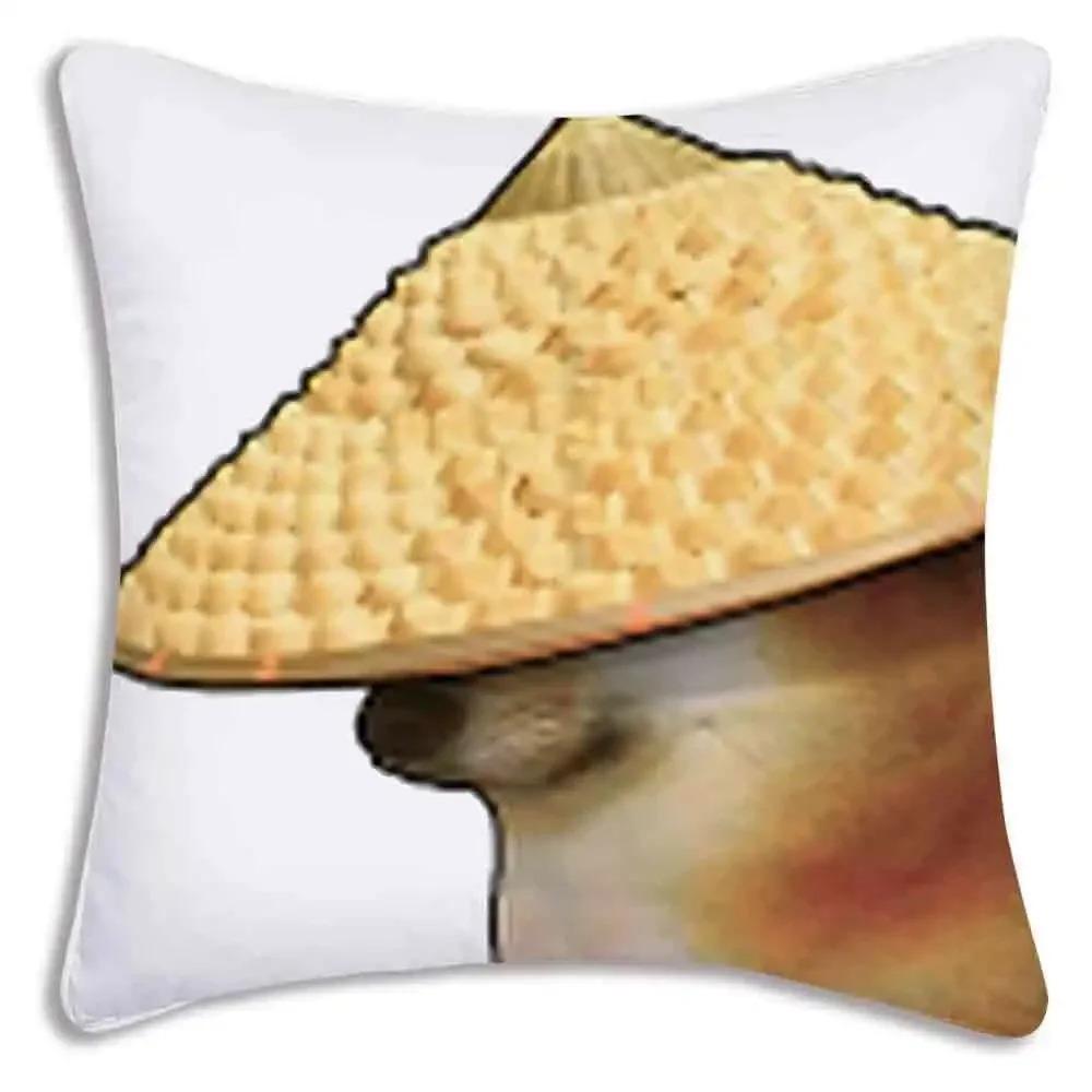 Abstract Shiba Inu Print Decorative Pillow Cover Car Sofa Square Cushion Pillow Cover