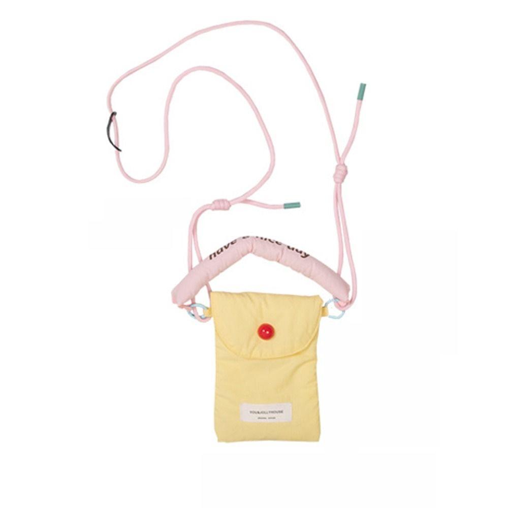 

Korean Style Fashion Mobile Phone Bag Simple Shoulder Bag Widely Used Women s Bag Women жёлтый