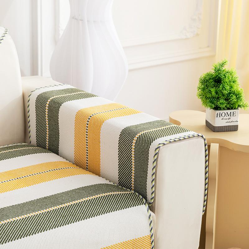 Sofa Cushion Breathable Sofa Cushion Non-Slip Non-Fading Cover Cloth Four Seasons Universal Armrest Towel