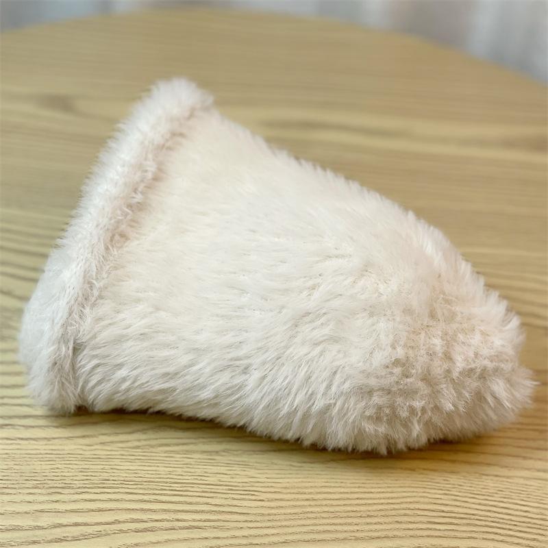 Plush Bucket Hat Women's Autumn and Winter New Casual Bucket Hat Winter Plush Hat