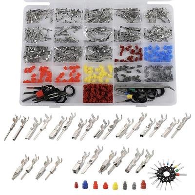 500Pcs Connector P Kit Terminal Pin Wire Harness 1/1.5/1.8/2.2/2.8/3.5mm Car Electrical Wire Pin Remover Disassembly Tool Kit