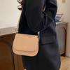 Fashionable Faux Leather Crossbody Bag, Compact Flap Shoulder Purse with Adjustable Strap for Office, Dating Daily Sling Bags