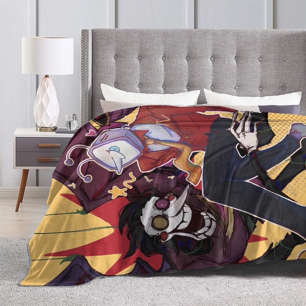 Spamton And Tenna Child Of Divorce Deltarune Game Blankets Warm Aesthetic Plush Throw Blanket For Flannel Bedspread Bed Cover