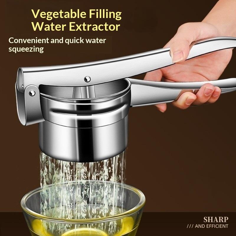 1Pcs Stainless Steel Potato Ricer With Silicone Handle And Replaceable Chassis Potato Mashers Presses Mashing Mashed Potatoes