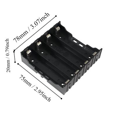Caixa Suporte de Bateria 18650 1/2 Peças Compartimento 1/2/3/4 Estojo de Armazenamento de Bateria DIY Recipiente para Baterias 1X 2X 3X 4X Pino Rígido