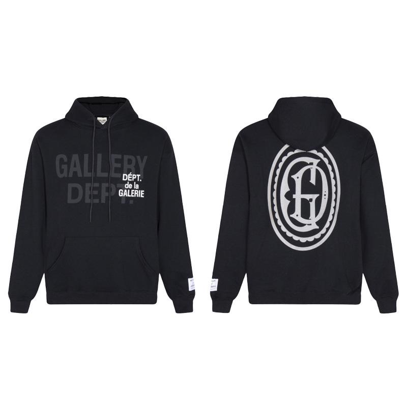American Style Gallery Dept Logo Print Cotton Hoodie