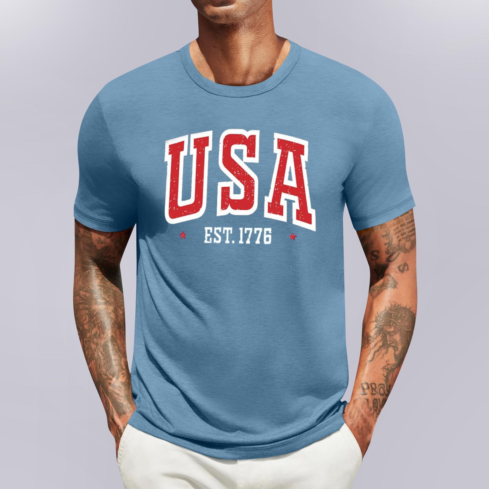 Мужская повседневная мода, удобная кофта-свитшот с надписью «День независимости» S