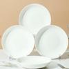 Churong 7-inch Pure White Deep Porcelain Plate
