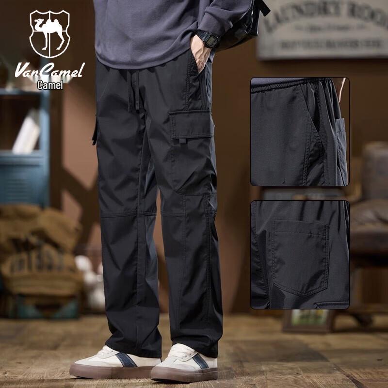 VANCAMEL Men s Casual Straight Leg Cargo Pants L