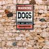 Vintage Tin Sign Metal Poster Wall Decor Beware Of Dog Retro Plaque For Home Bar Cafe Garage