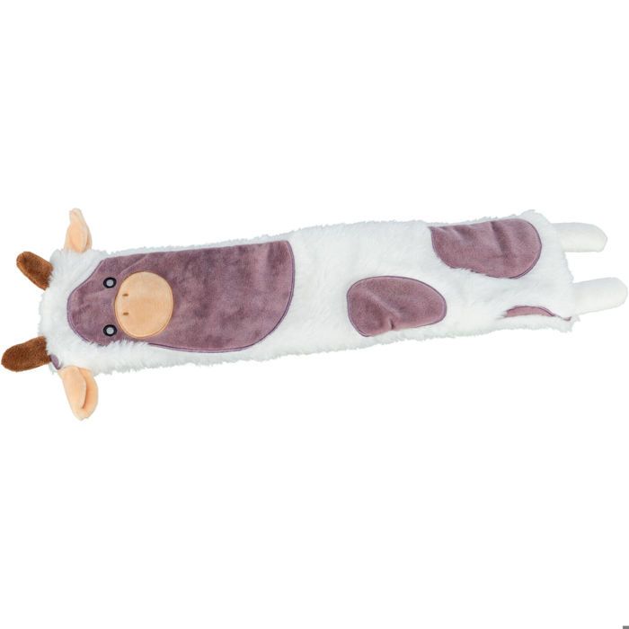 Jouet peluche - TRIXIE - Vache - Blanc/Violet - Doux - Non toxique