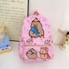 Capacity Capybara Large Backpack Kid Leisure Cartoon Animal Schoolbag Breathable