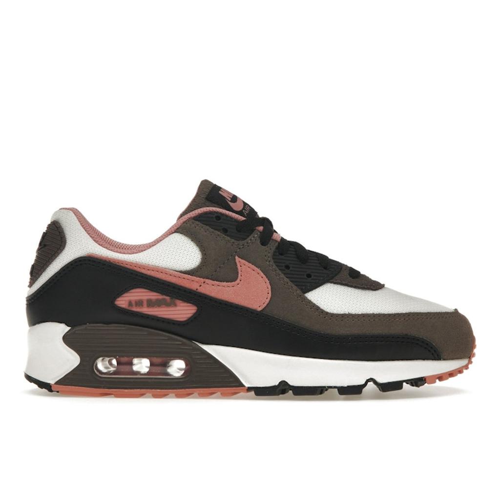 Nike Air Max 90 Ironstone Red Stardust Herren Sneaker Weiß Summit-White Schwarz DM0029-105