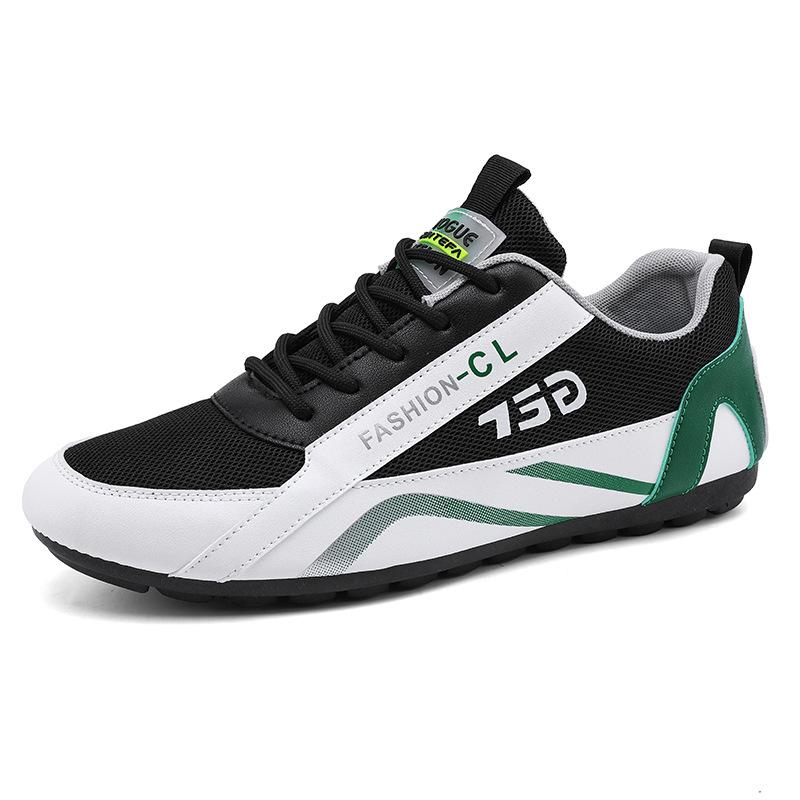 

Men s shoes new spring breathable flat shoes men s trend lightweight low-top shoes leather surface casual sports trendy shoes 2025 39