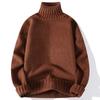 Rollkragenpullover Herren Pullover Lässig Einfarbig Gestrickt Schwarzer Pullover Mode Herbst Winter Herrenbekleidung Pullover Mann