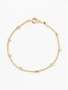 Ray BEAMS/Accessories Beaded Chain Bracelet, Women's, Gold, One Size