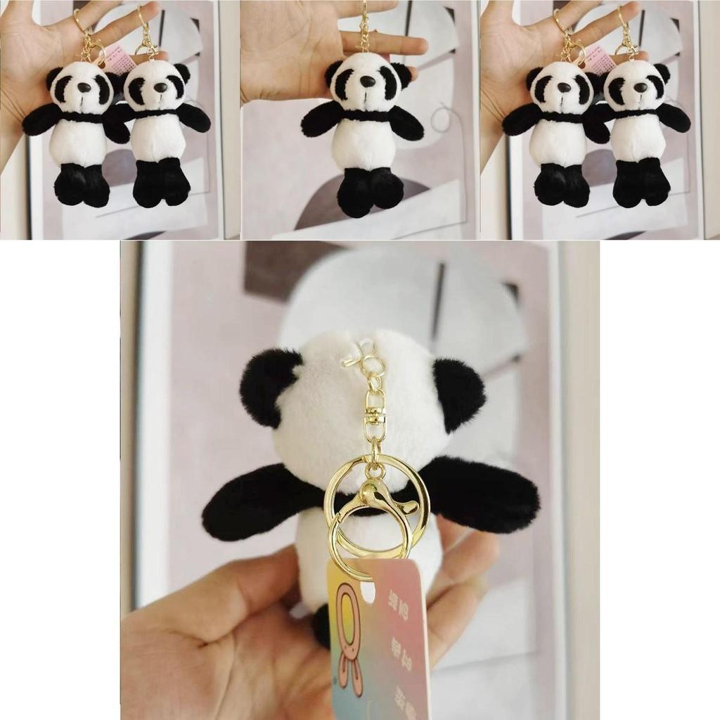 Genuine Panda Plush Keychain Cute Soft Animal Doll Stuffed Toy Bag Accessory