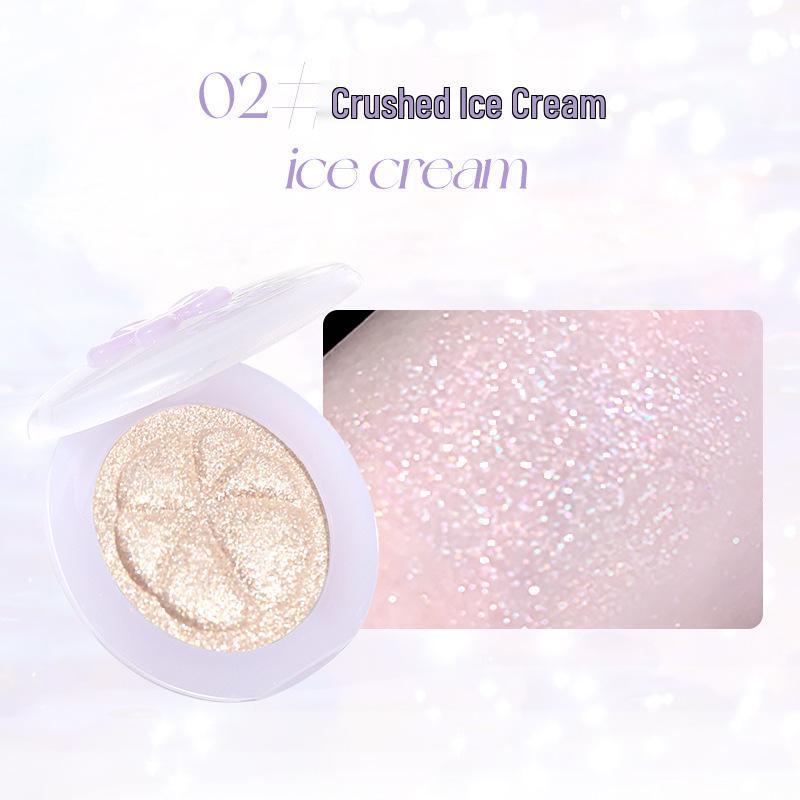 

Novo Polar Day Starry River Highlighter: Fine, natural, shimmer-rich powder; minimal fallout, ideal for students.