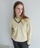 Leuba All-Day Cotton V-Neck Knit - French Butter