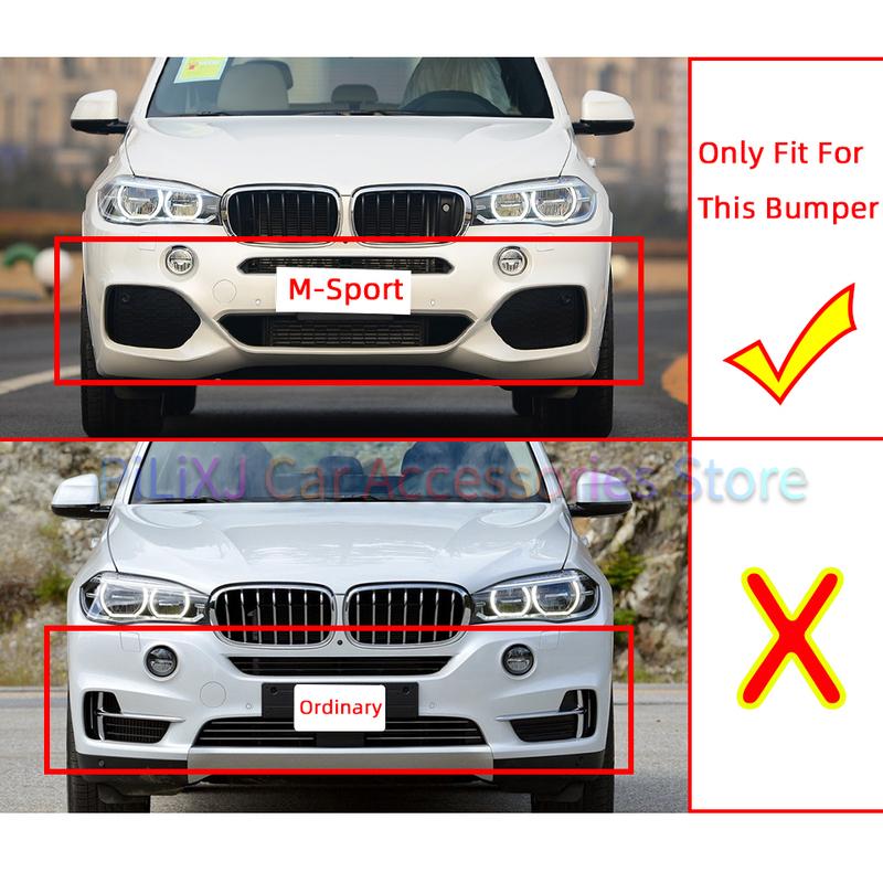 Auto Parts Front Rear Bumper Towing Hook Cover Shell Cap Hauling For BMW X5 F15 M-Sport 2014-2018 #51128062757 51128062758