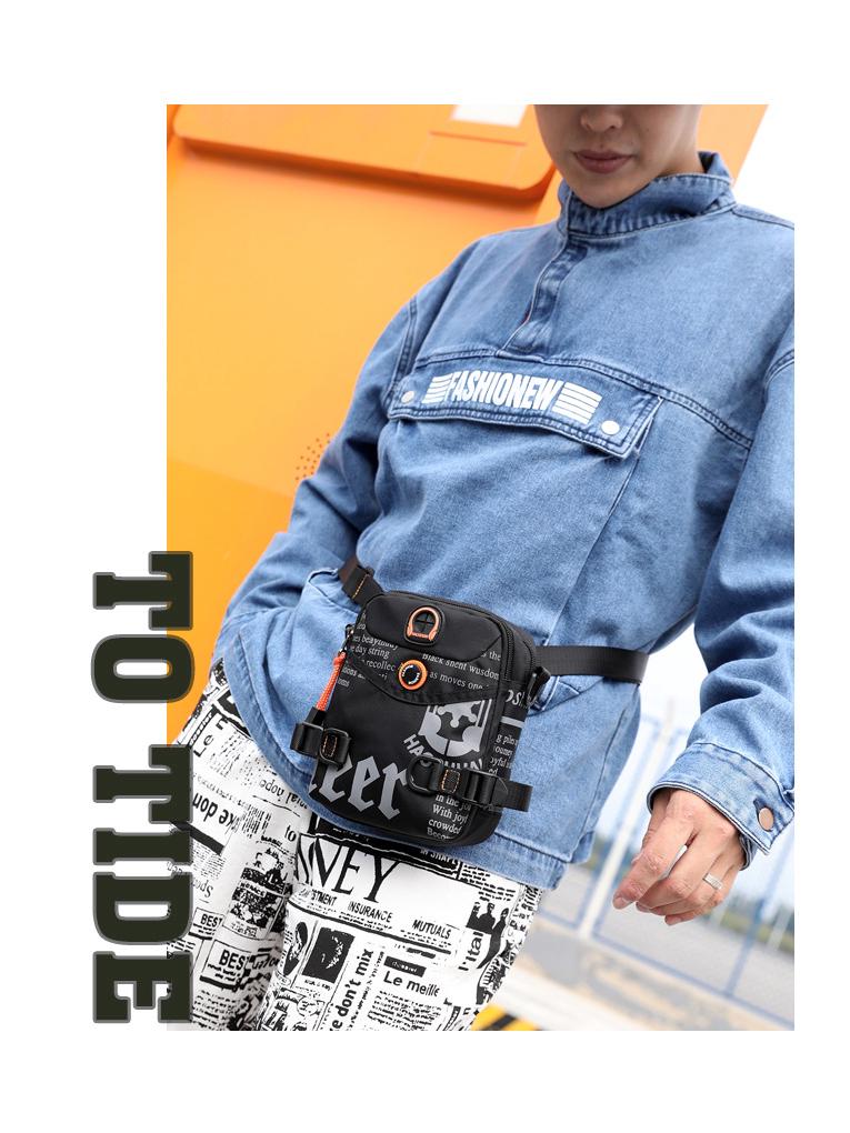 Haoshuai Herren Multifunktionale Outdoor Crossbody- und Hüfttasche