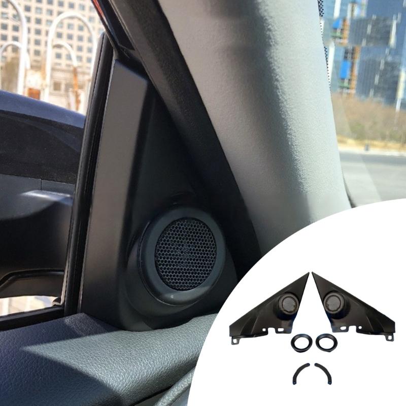 ABS Speaker Panel Cover Car Door Tweeter Speaker Grille Trim ABS Speaker Grille Trim Pair for Automotive  Application