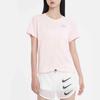 Nike Dri-FIT Run Division Reflective Logo Printed Running T-Shirt Short Sleeve Women Tops Coral DD5316-864