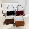 Fashionable Retro Bag, Crossbody Bag, Versatile Shoulder Bag, Small Square Bag for Underarm Commuting