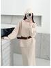 Versatile Casual Fashion Set: Autumn/Winter Slimming Knit Outfit for Date or Commute