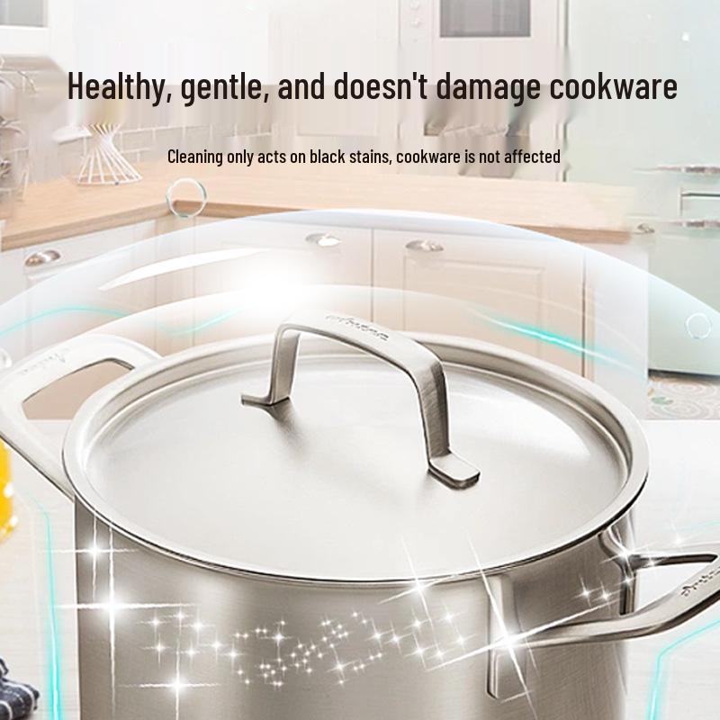 Stainless Steel Pot Bottom Cleaner - Heavy Duty Oil Stain & Dirt Remover
