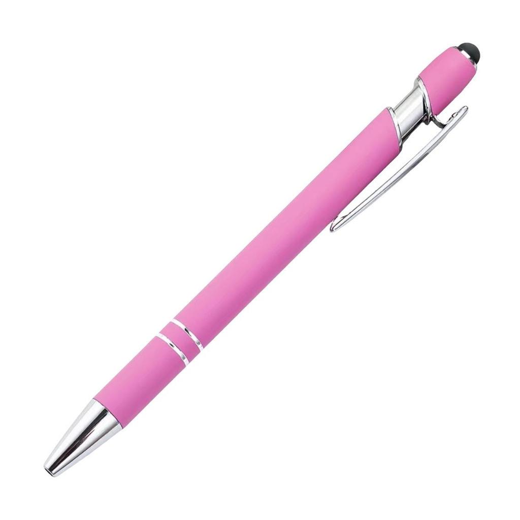 Engraved Aluminum Touchscreen Ballpoint Pen with Spray Paint Finish - Perfect for Gifts and Advertising