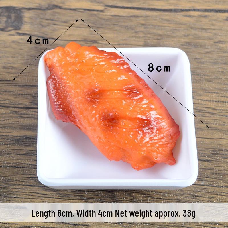 Simulated Fried Chicken Leg & Wing Keychain - Chicken Nugget & Popcorn Food Toy Pendant