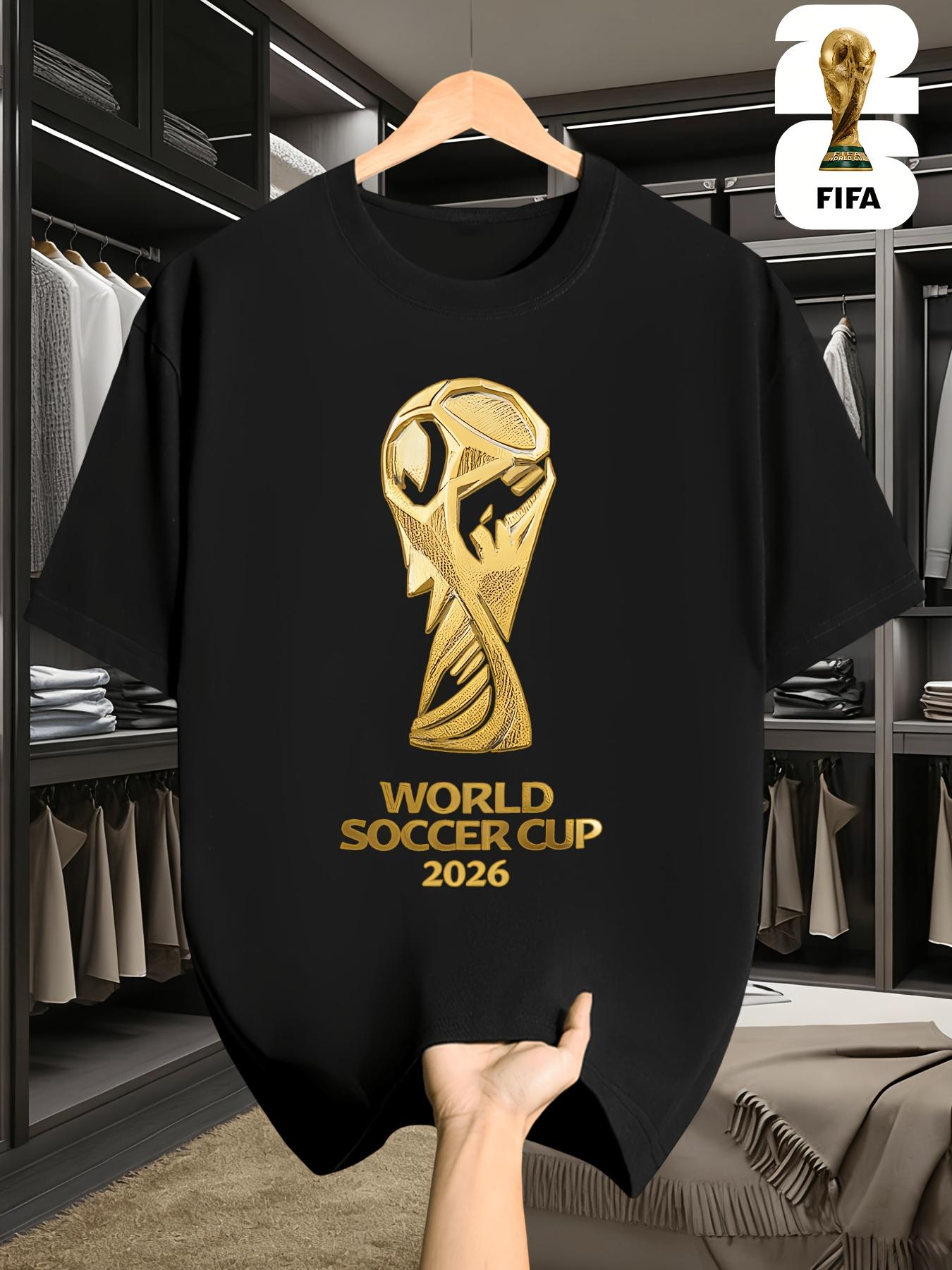 

2026 World Cup in The USA, Canada, And Mexico, FIFA Men S Basic Print Short-Sleeve T-Shirt S чёрный