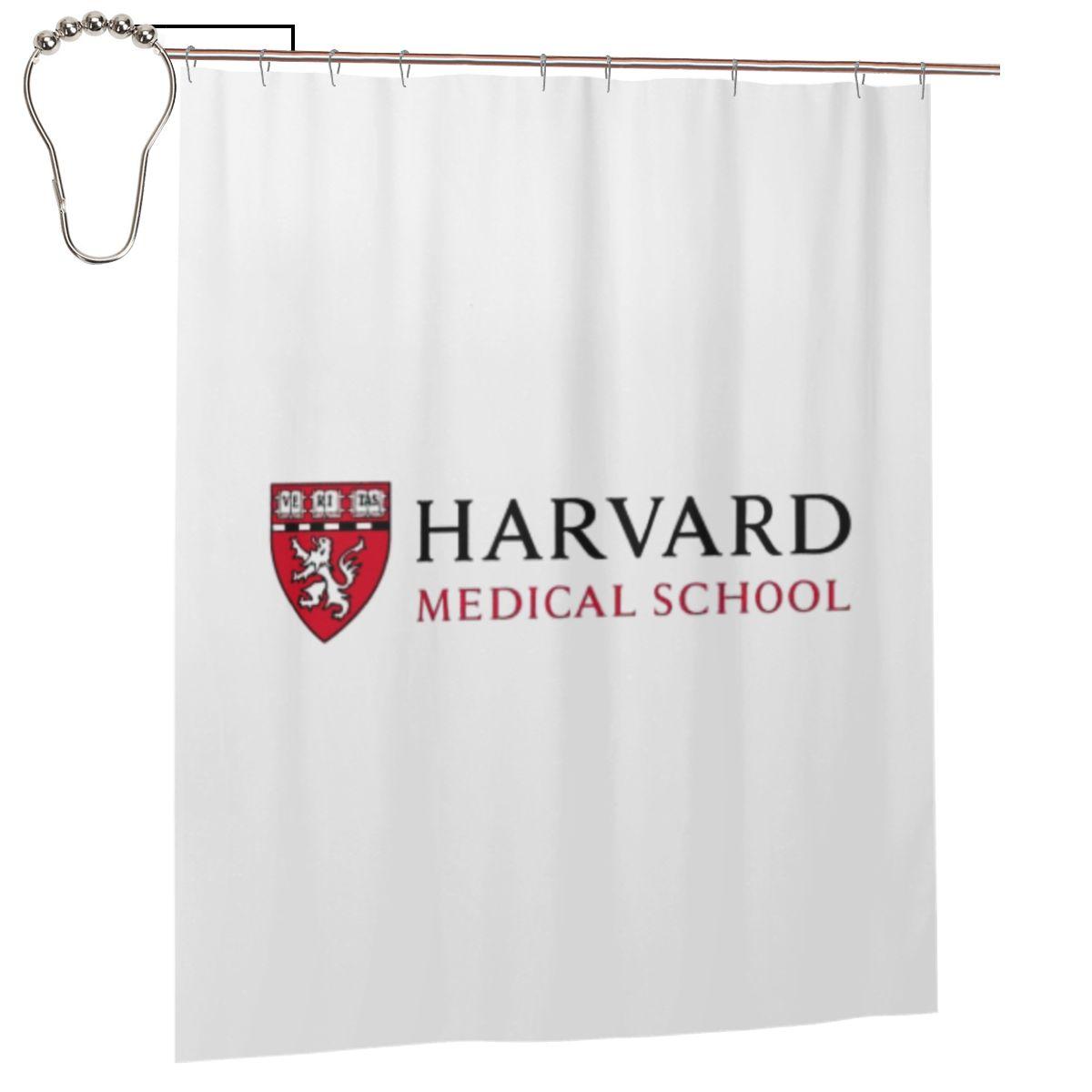 

Harvard Medical School Shower Curtain Bathroom Polyester Waterproof Bath Curtains With Hooks W60H190(CM)-1 Pcs