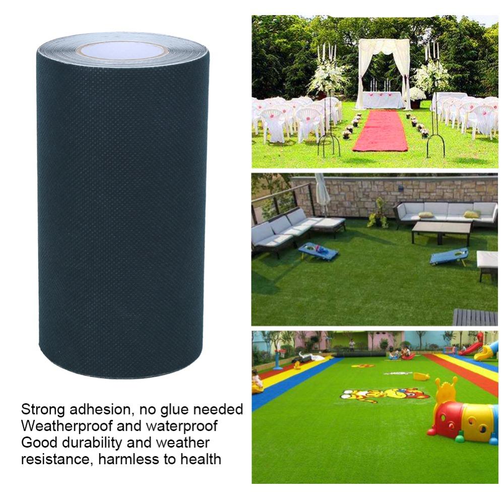 Practical 15 X 500cm Artificial Grass Tape Single Sided Non Woven Fabric Turf Tape Fixing Tape Greening Lawn