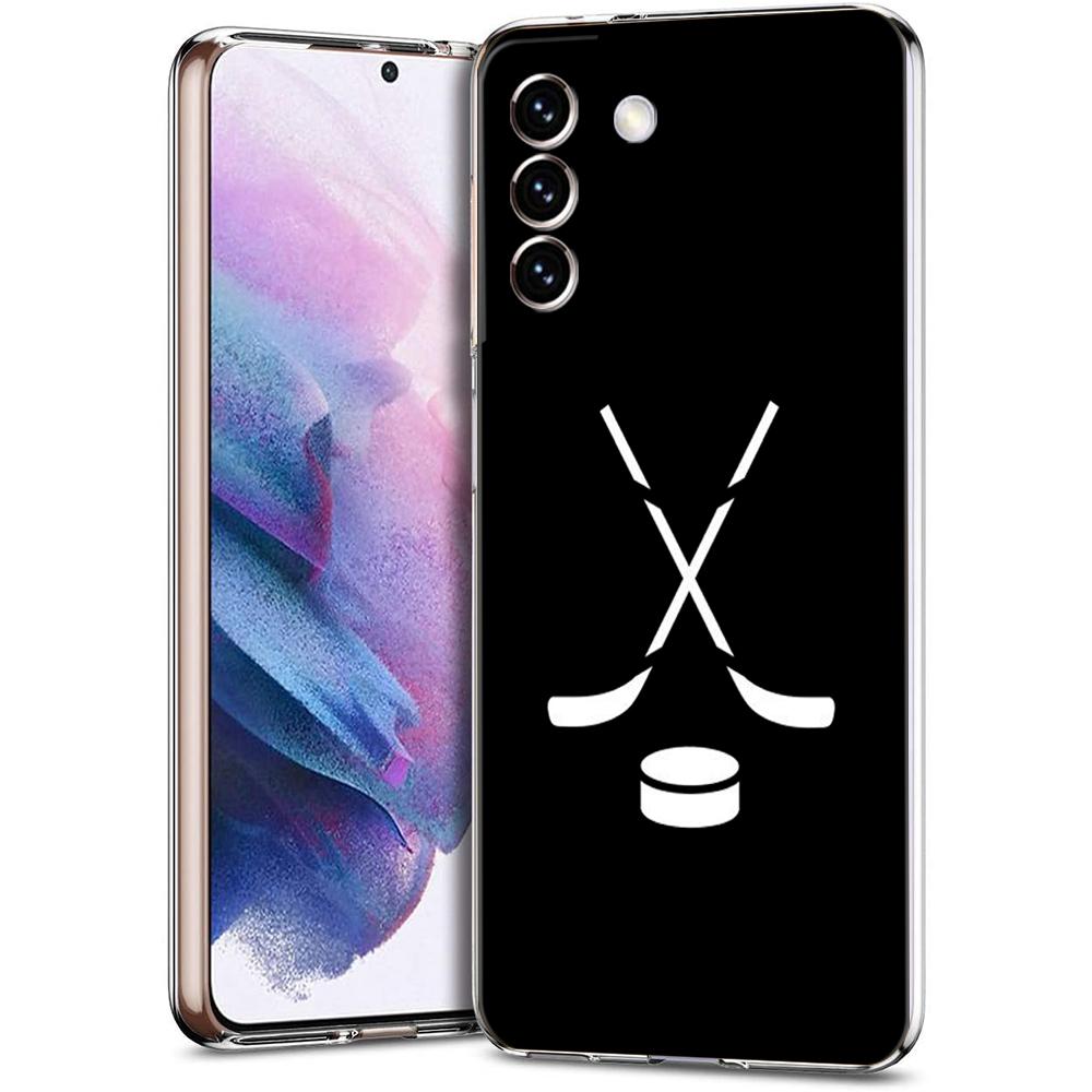 Ice Hockey Rink Phone Case For Samsung Galaxy S24 Ultra S23 FE S22 S20 S21 5G S10 S9 Plus S10E S8 Soft Silicone Clear Cover