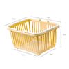 Storage Basket Multifunctional Compact Plastic   Basket with Handle for Desk