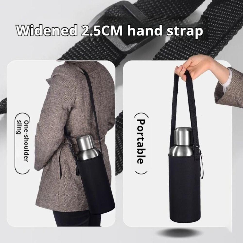Neoprene Insulated Bottle Pouch Adjustable Strap Bottle Bag Portable Water Bottle Sleeve
